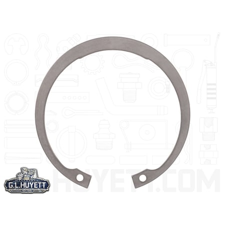 Huyett Internal Retaining Ring, Stainless Steel, Plain Finish, M110 Bore Dia. DHO-110-SS